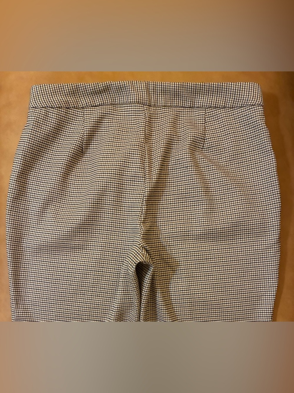 Zara Black, Browns & Tan Cream Houndstooth Slim Pants - Picture 6 of 11
